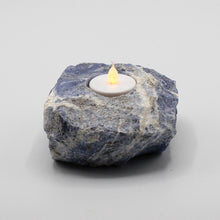 Load image into Gallery viewer, Tealight Candleholder - Unfinished Stone Slab