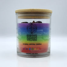 Load image into Gallery viewer, 7 Chakra Crystal Candle