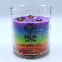 Load image into Gallery viewer, 7 Chakra Crystal Candle