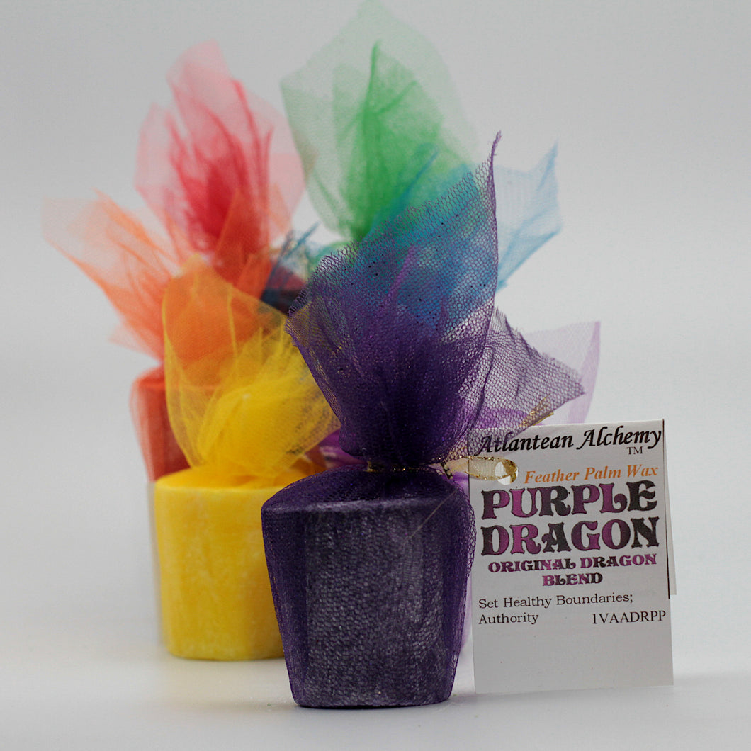 Purple Dragon Candle
