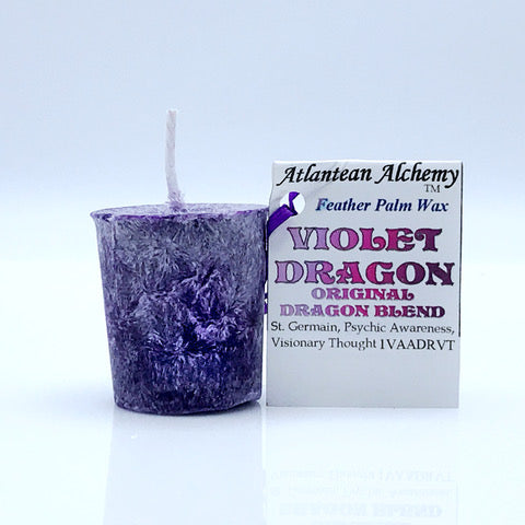 Violet Dragon Candle
